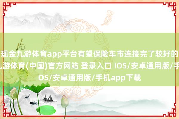 现金九游体育app平台有望保险车市连接完了较好的销量进展-九游体育(中国)官方网站 登录入口 IOS/安卓通用版/手机app下载